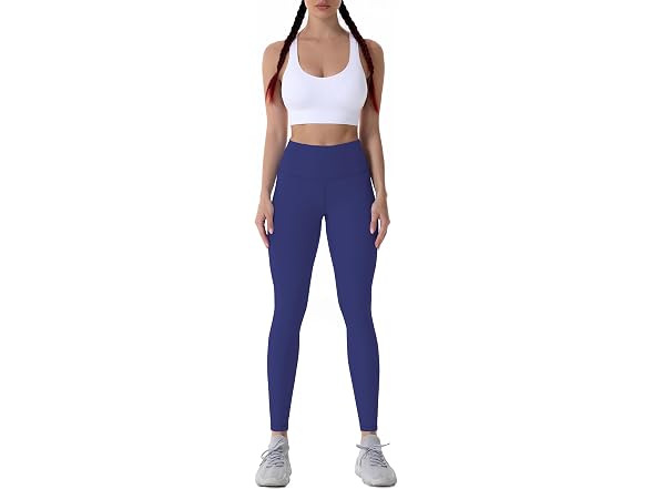 Sunzel Womens Leggings 28in M Navy