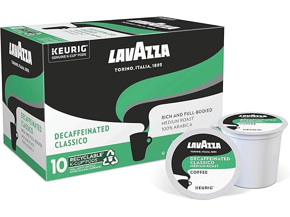 Lavazza Classico Decaf Single-Serve Coffee K-Cups