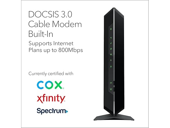 NETGEAR Nighthawk AC1900 (24x8) DOCSIS 3.0 WiFi Cable Modem (Open Box)