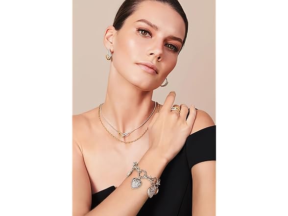 TENTMENTISE Silver Heart Bracelet