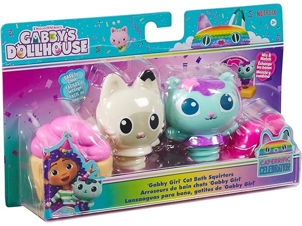Gabby’s Dollhouse: Gabby Cat Bath Squirters