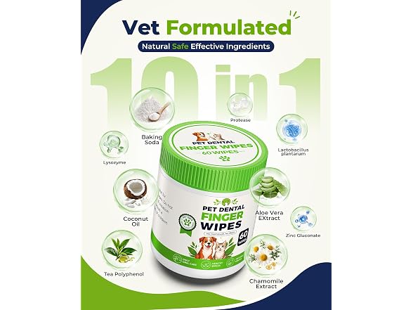 Dog Dental Wipes for Teeth Cleaning