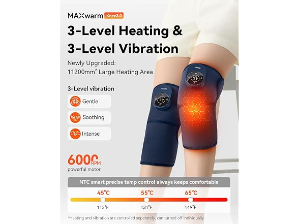 IKEEPFIT NS615061 heated knee massager