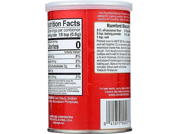 Rumford, Double Action Baking Powder, 8.1 oz