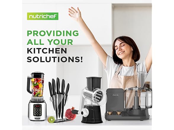 NutriChef 3 in 1 Cheese Grater & Shredder