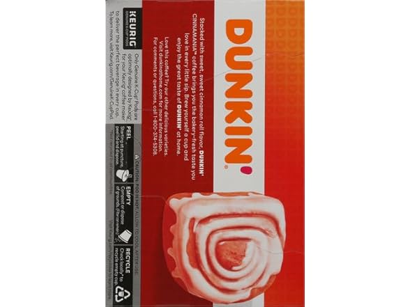Dunkin' Cinnamon Roll K-Cups, 10ct