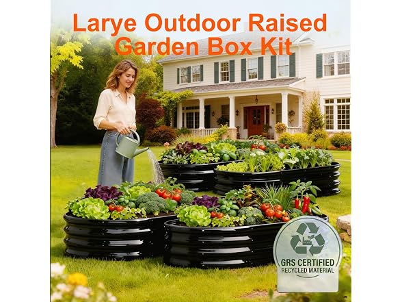 Rakukiri Raised Garden Bed 4FT Planter