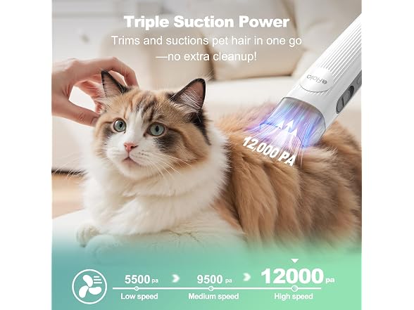 6-in-1 Dog Grooming Vacuum Kit