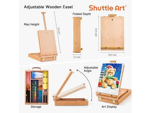 168 Pcs Artist Painting Kit, Deluxe Art