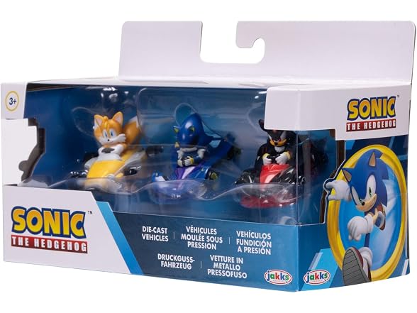 Sonic The Hedgehog 1:64 Die-cast Vehicles 3-Pack