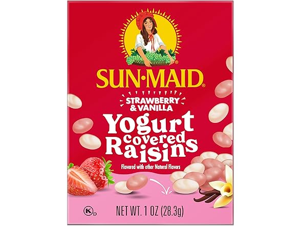 6PK Sun-Maid Strawberry & Vanilla Yogurt Coated Raisins