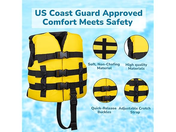 MW Watersports USCG Approved Kids Life Jacket - Gallery 4
