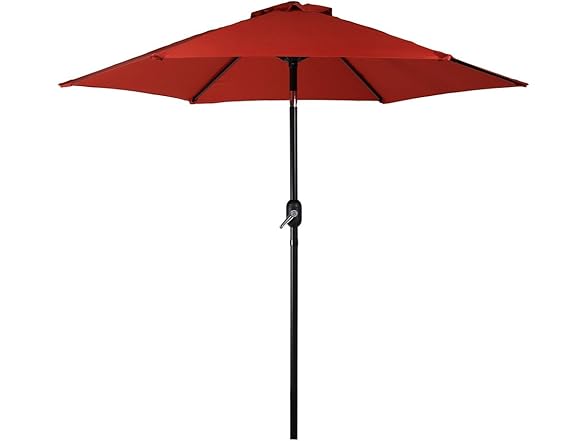 Sunnydaze Outdoor Patio Umbrella, 7.5' Burnt Orange