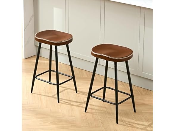 FIRAVOE Bar Stools Set of 2, Modern 24" Counter Height Bar S (Open Box)