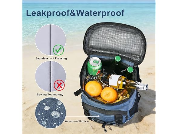 Picsthetic 33 Cans Insulated Backpack Cooler
