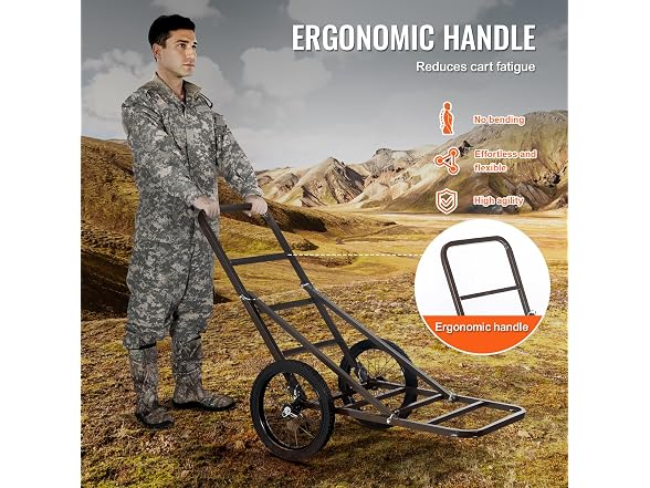 Deer Cart, 300 LBS Capacity Folding Game Cart
