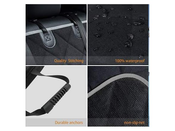 Petalage Waterproof Dog Car Seat Cover 56” x 50“