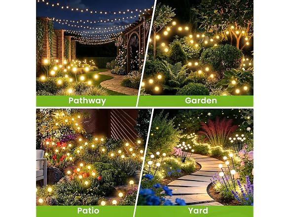 Uzexfio Solar Firefly Lights
