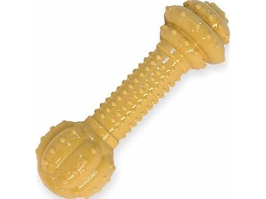 $7.49, Was $12.39, 39% Off! Nylabone Power Chew Textured Barbell Dog Chew dealfomo