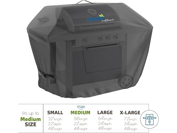 Nestl Nestl BBQ Grill Cover with Front Zipper