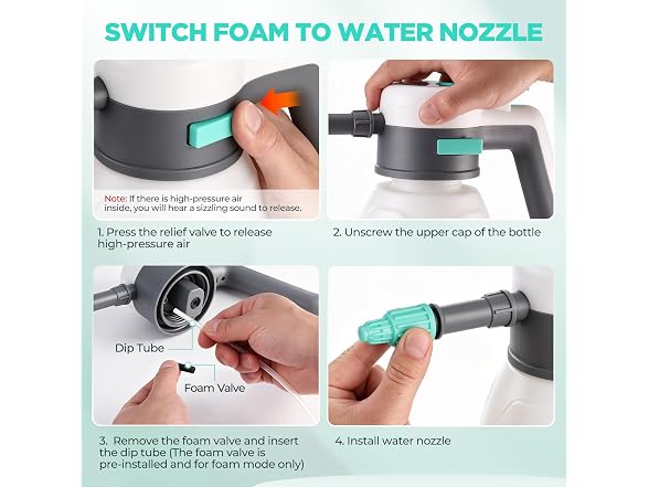 HAUSHOF 61 fl oz Cordless Electric Foam Sprayer
