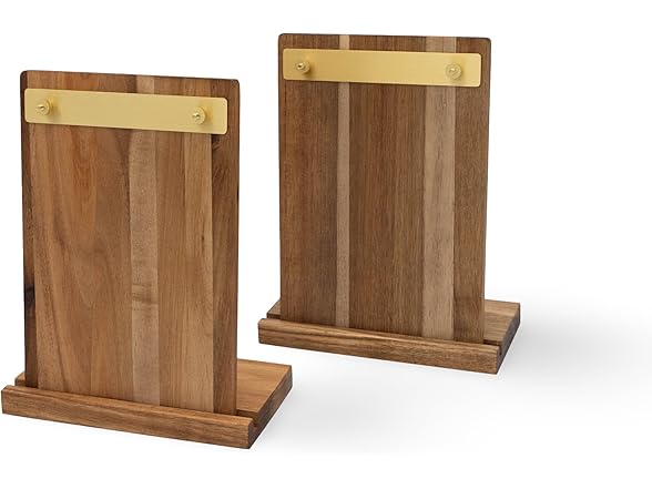 Natural Acacia Wood Sign Holder