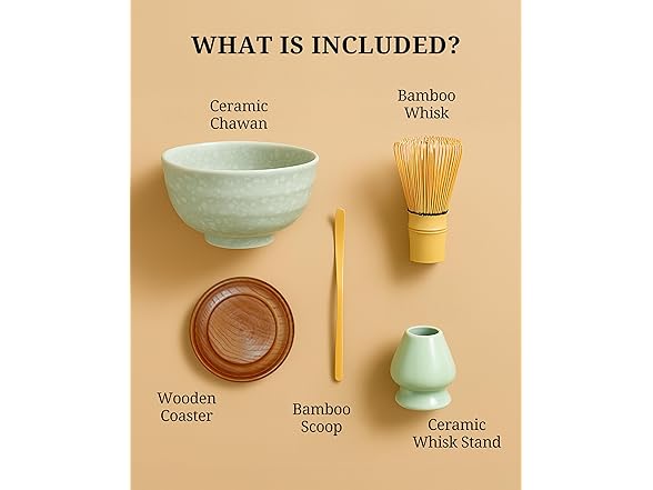 Matcha Bowl Set Japan Green Matcha Bowl