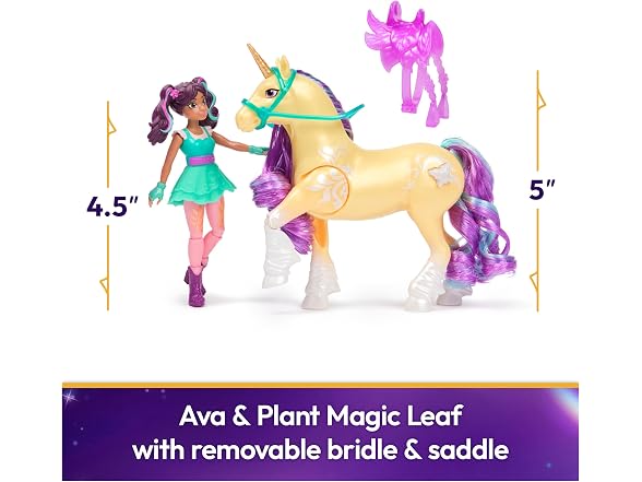 Unicorn Academy Ava & Plant Magic Leaf