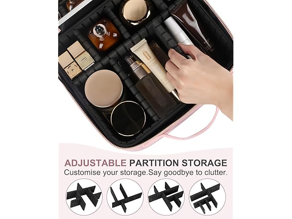 MAFYIY Travel Makeup Bag with LED Mirror