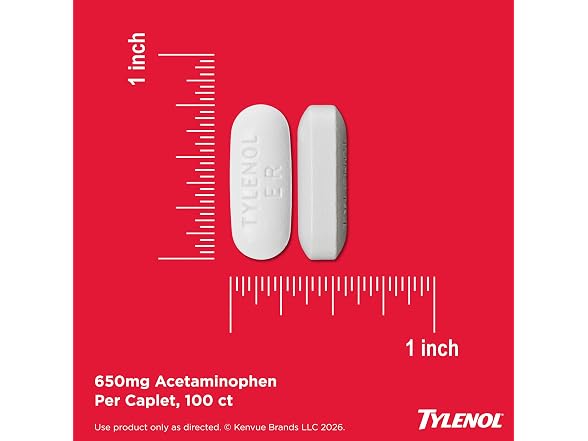 Tylenol 8Hour Extended Release Caplets 100ct