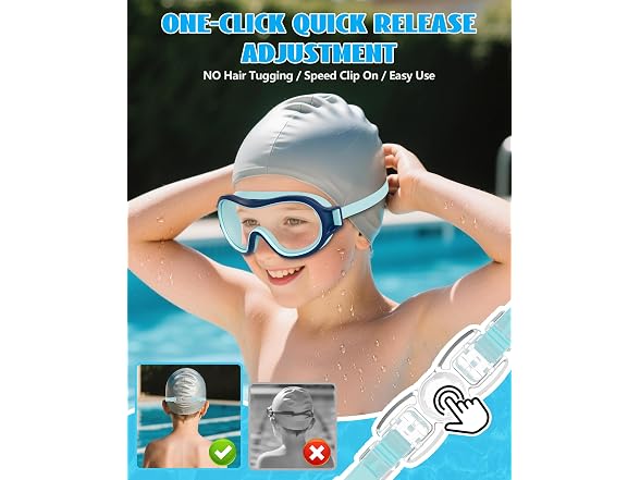 Aegend 2-Pack Anti-Fog Swim Goggles