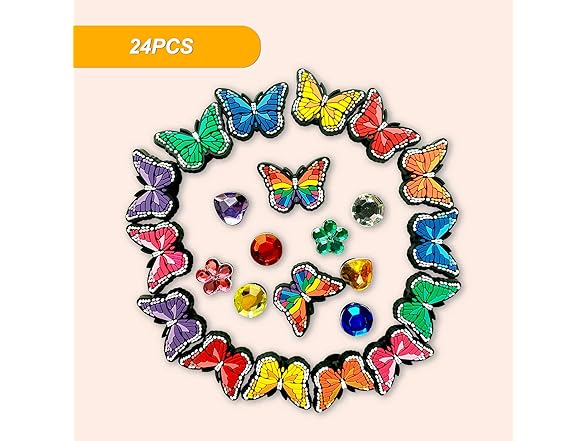 pocpockets Butterfly Shoe Decorations