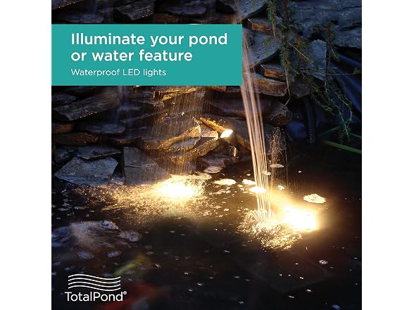 TotalPond Pond and Landscape LED Lights, 3-Piece Set