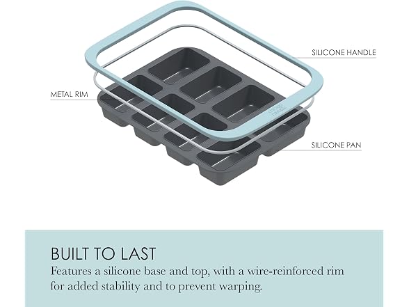 Chicago Metallic 8-Cup Silicone Loaf Pan