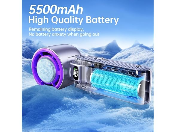 Coolhill Handheld Portable fan with Turbo Cooling