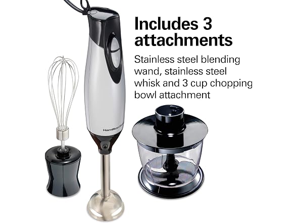Hamilton Beach Speed Hand Blender with Chopping Bowl