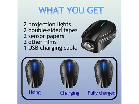 DZJJHK DZJJHK 2PCS Car Door Lights Logo Proje