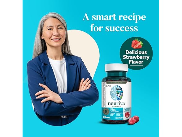 NEURIVA Plus Brain Gummies 50ct