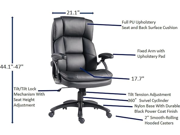 Lorell Executive High-Back Office Chair