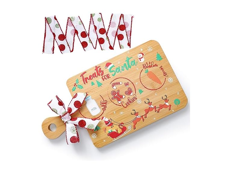 Santa Cookie Plate Wooden Tray - Gallery 8