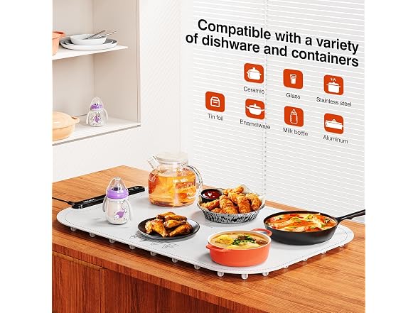 Warming Mat for Food, Voriah Electric