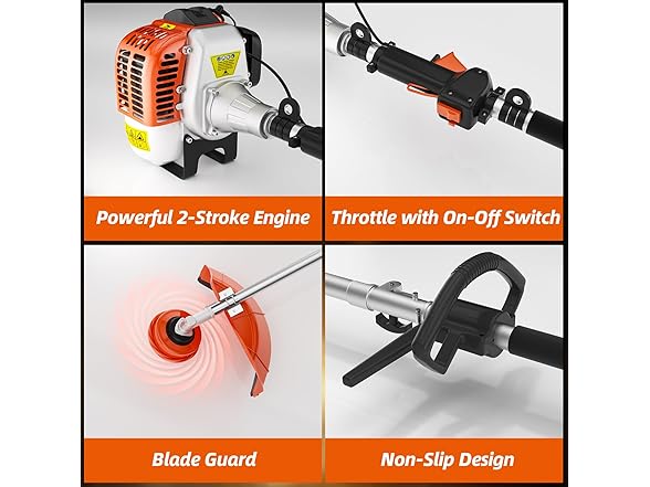 Gas Powered Weed Eater 36cc 2-Stroke, 3 in 1