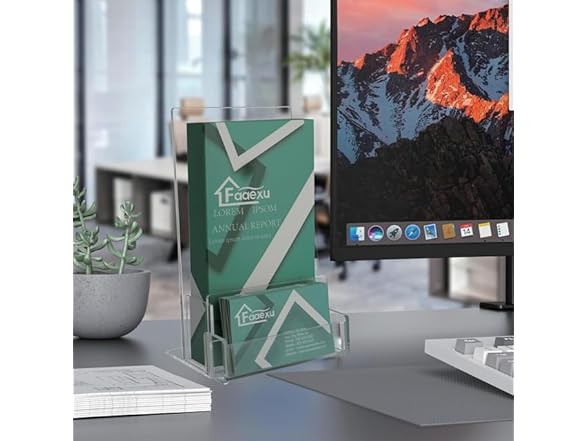 Faaexu 2Pack Acrylic Brochure Holder