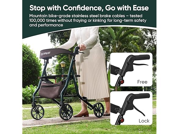 Foldable Rollator Walkers with Seat