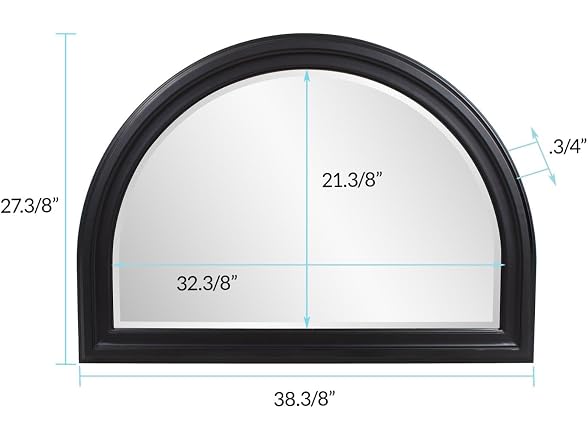 Howard Elliott Collection George Mirror, Rich Brown Lacquer Finish