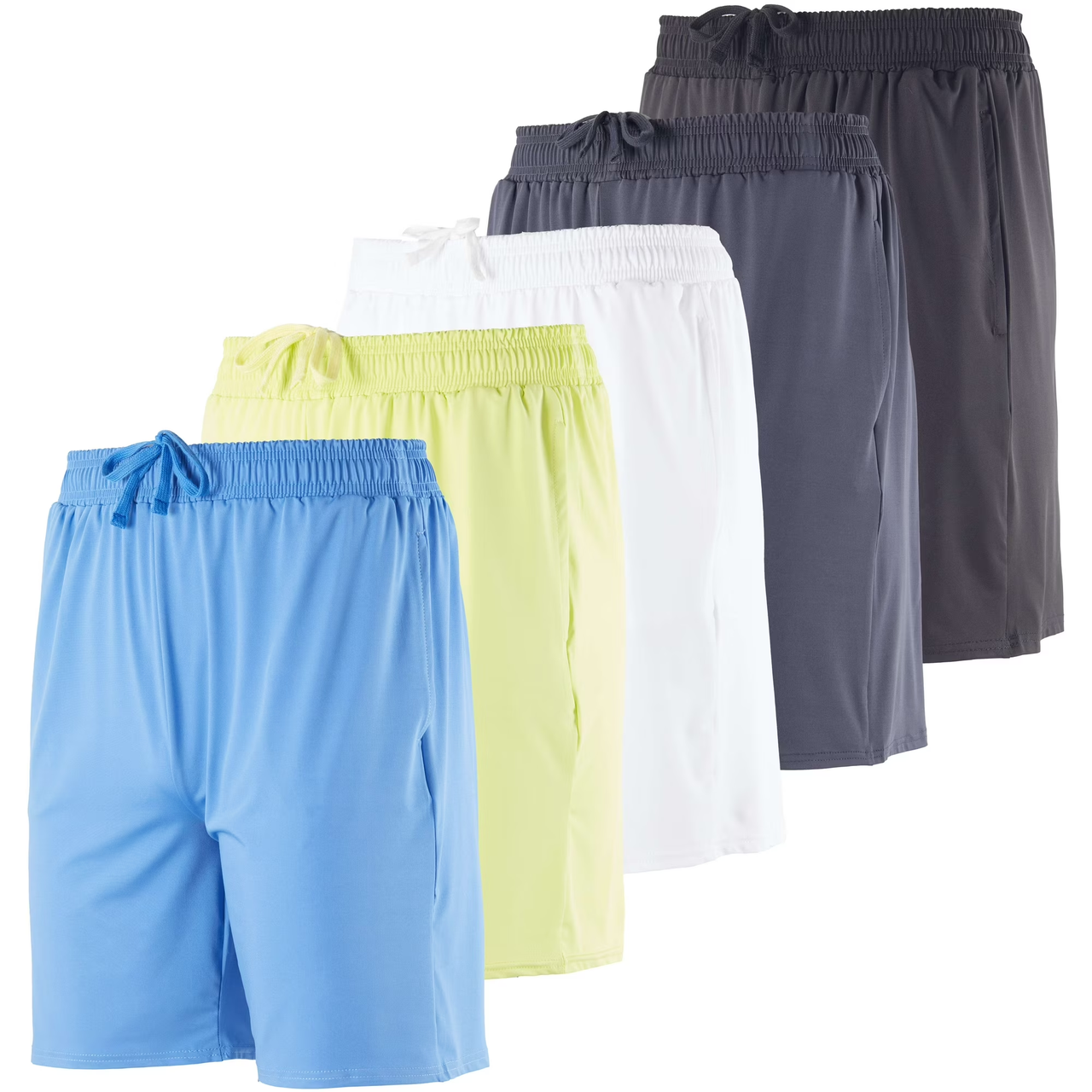 {5PK} Men's Dry-Fit 7"  Workout Shorts - Gallery 8