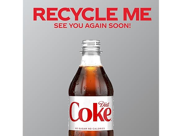 6PK Diet Coke Diet Soda, 16.9 fl oz Bottles