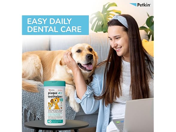 PETKIN Toothwipes Dogs/Ca Size 40ct Toothwip