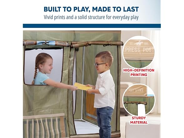 Kid Trax USPS Post Office Pony Express Pretend Play Kids Pop Up Tent