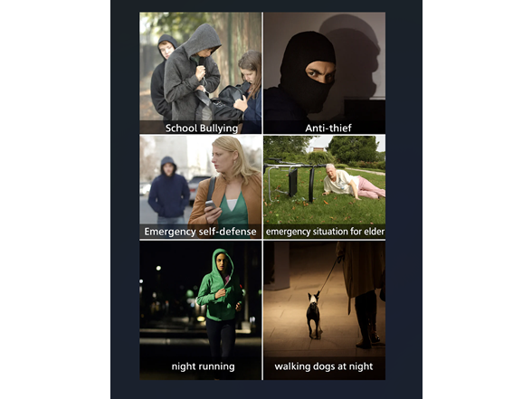 2-Pack Personal Security Alarm Keychain